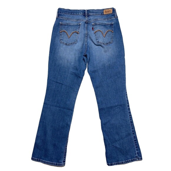 Levis 515 Womens Bootcut Stretch Denim Blue Jeans Size 8 S (30X29) Cowgirl Boho - Picture 2 of 9